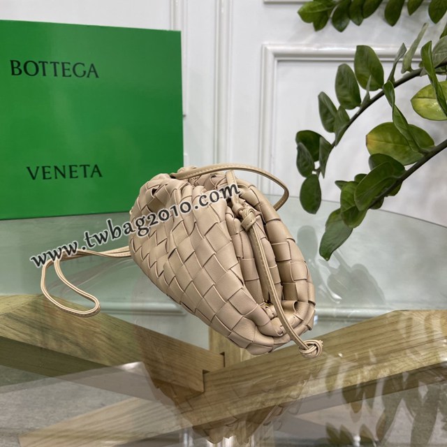 Bottega veneta高端女包 98061 寶緹嘉升級版小號編織雲朵包 BV經典款純手工編織羔羊皮女包  gxz1167